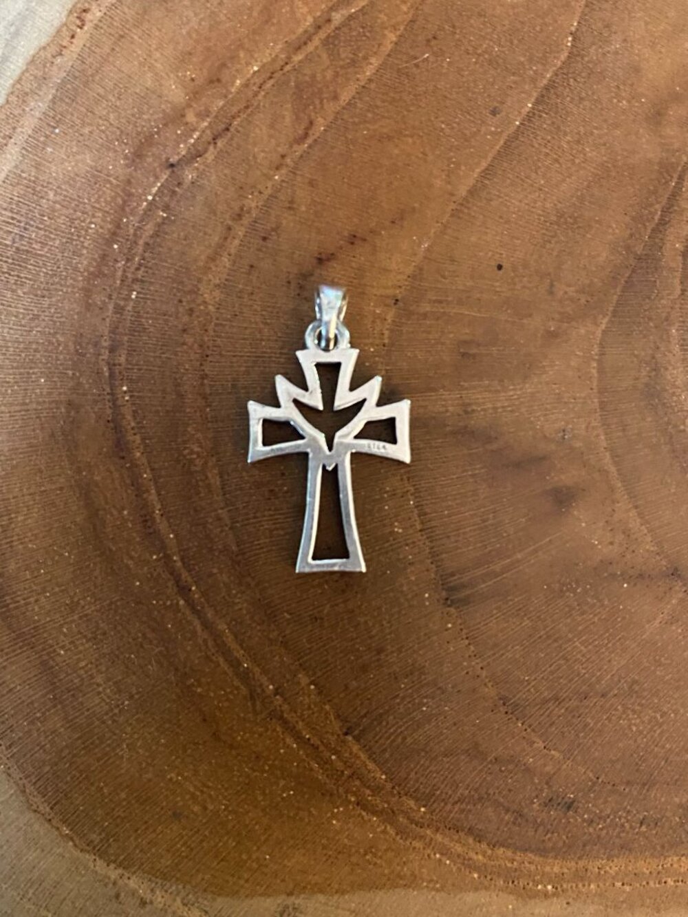 RETIRED James Avery Holy Spirit Pendant, Sterling Silver